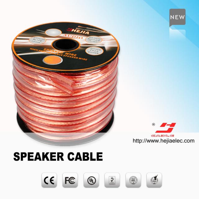 High performance transparent speaker cable 