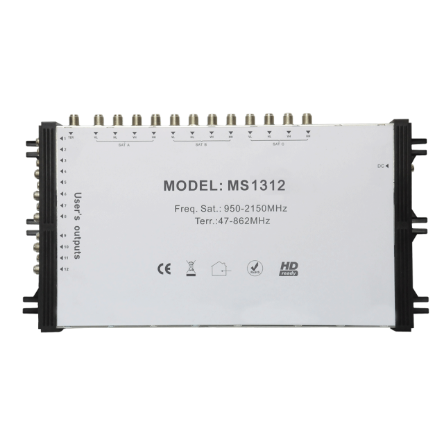Stand Alone Satellite Multiswitch MS1312