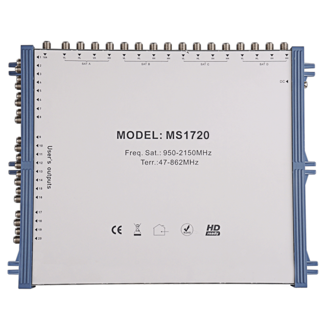 Stand Alone Satellite Multiswitch MS1720